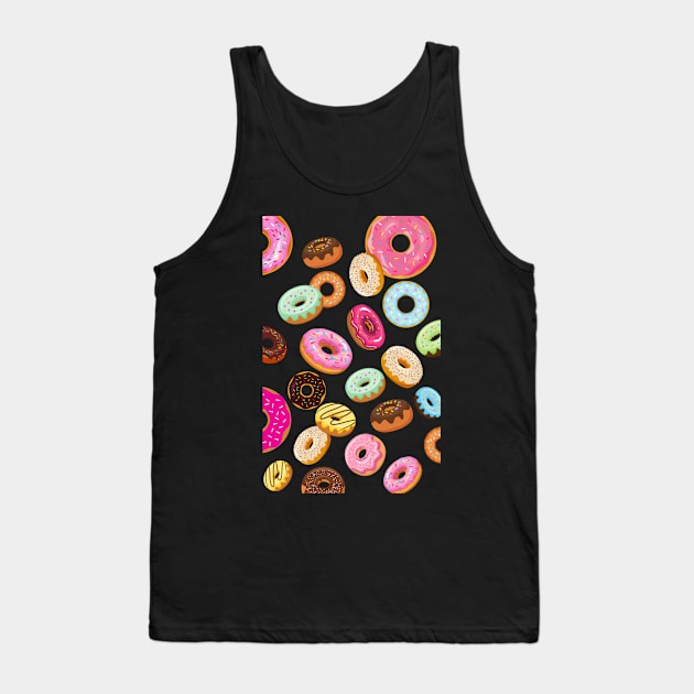 Donut Worry Eat More Donuts Tank Top by leBoosh-Designs